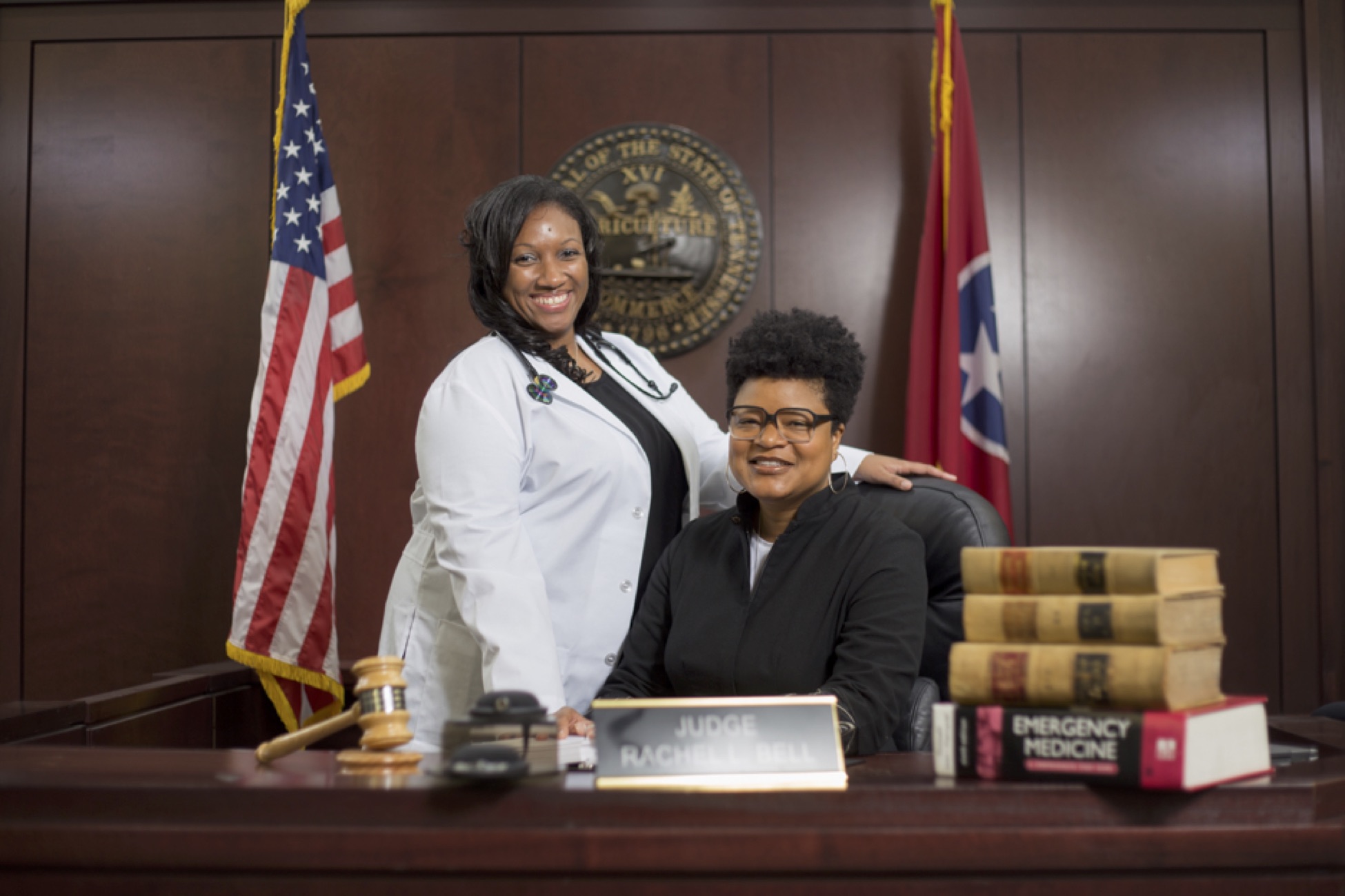 Dr. Dorsha James and Judge Rachel Bell