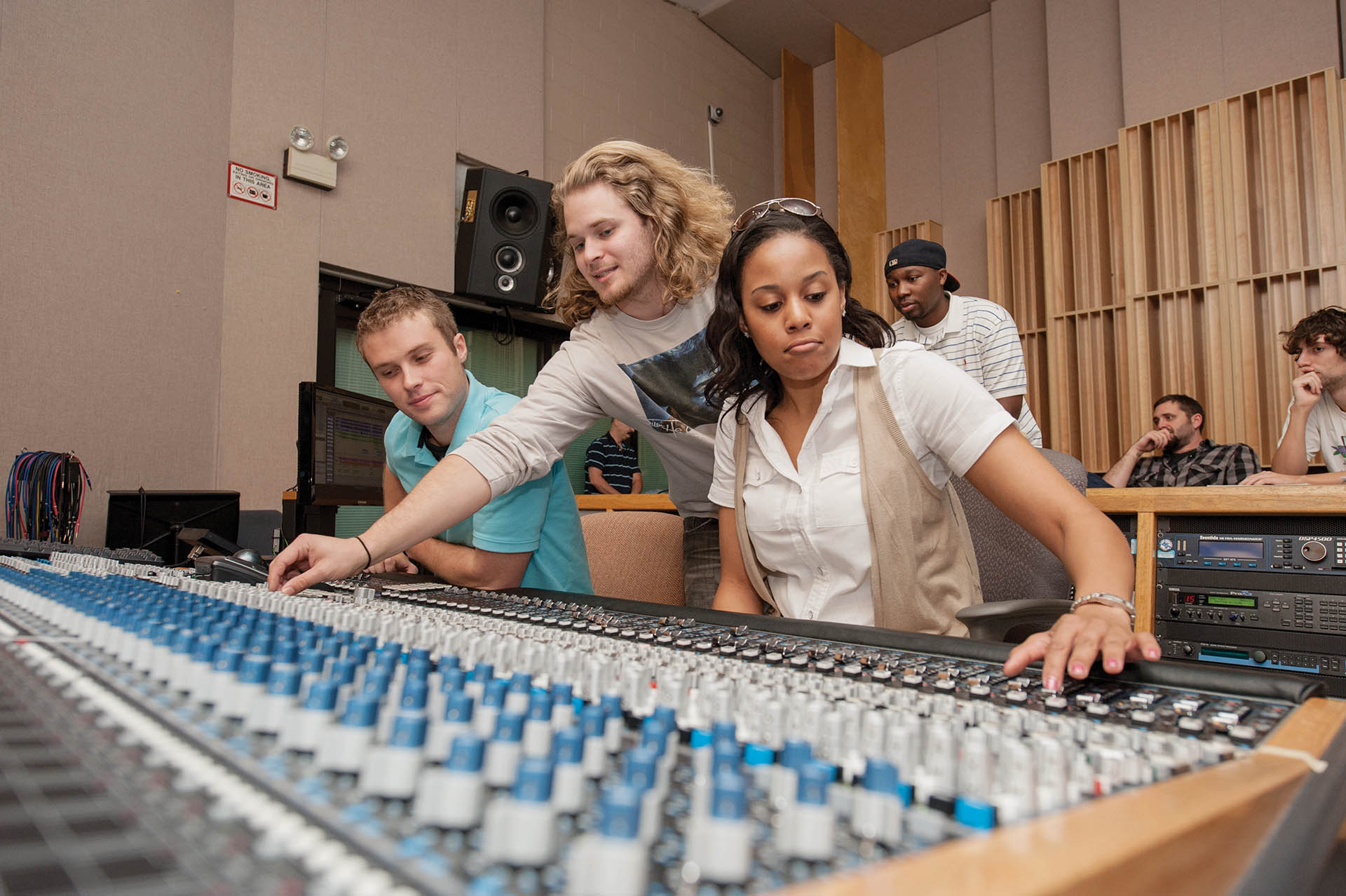 Recording Industry students