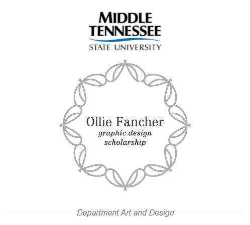 Support the Ollie Fancher Graphic Design Student Scholarship