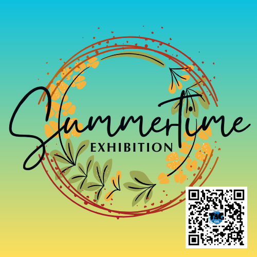 Summertime Exhibit Logo with QR Code to Prospectus