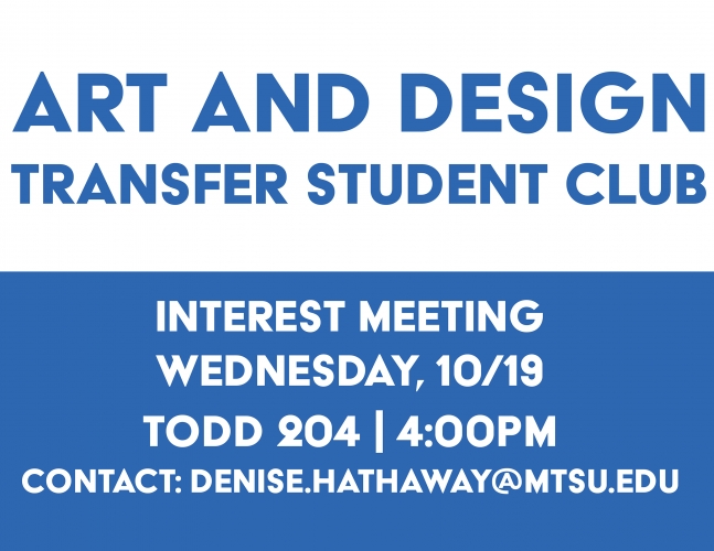 Art and Design Transfer Student Club