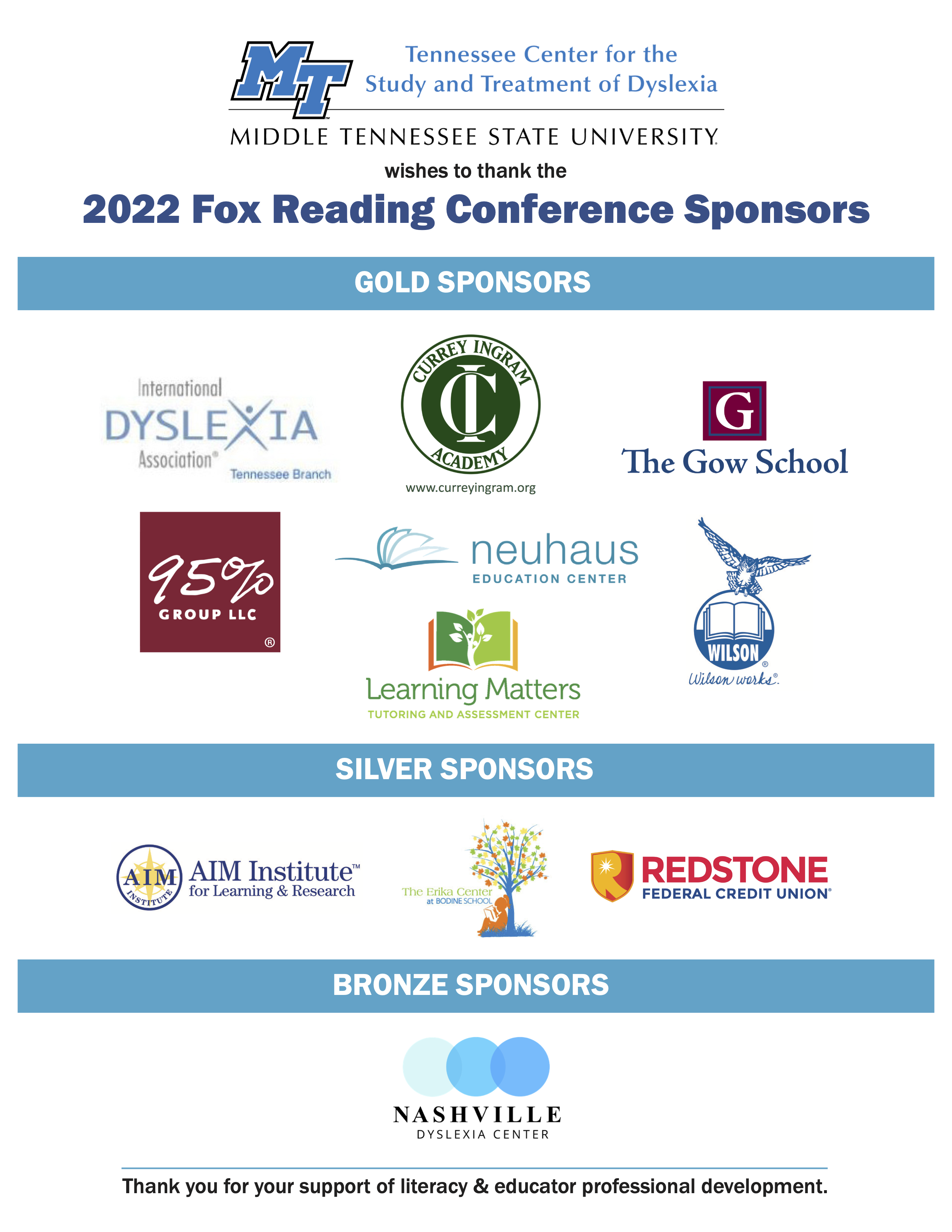 Fox Conference Sponsors List