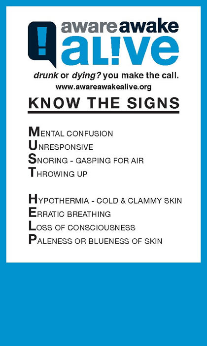 Know the Signs graphic