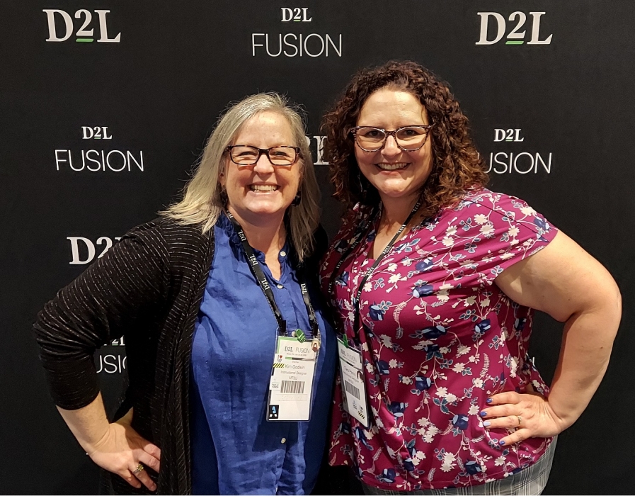 Dr. Kim Godwin and Tara Perrin, MTSU Online Instructional Designers at D2L Fusion