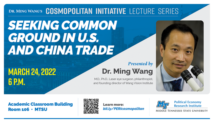 Dr. Ming Wang's Cosmopolitan Initiative Lecture Series: 