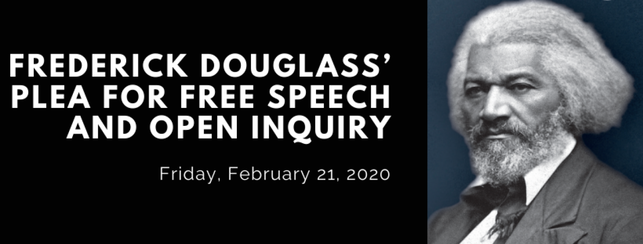 Frederick Douglass’ Plea for Free Speech and Open Inquiry with guest lecturer Nicholas Buccola, Ph.D.