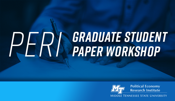 PERI Graduate Student Paper Workshop