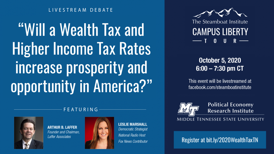 Campus Liberty Tour at MTSU – Laffer vs. Marshall: Will a Wealth Tax Increase Prosperity?