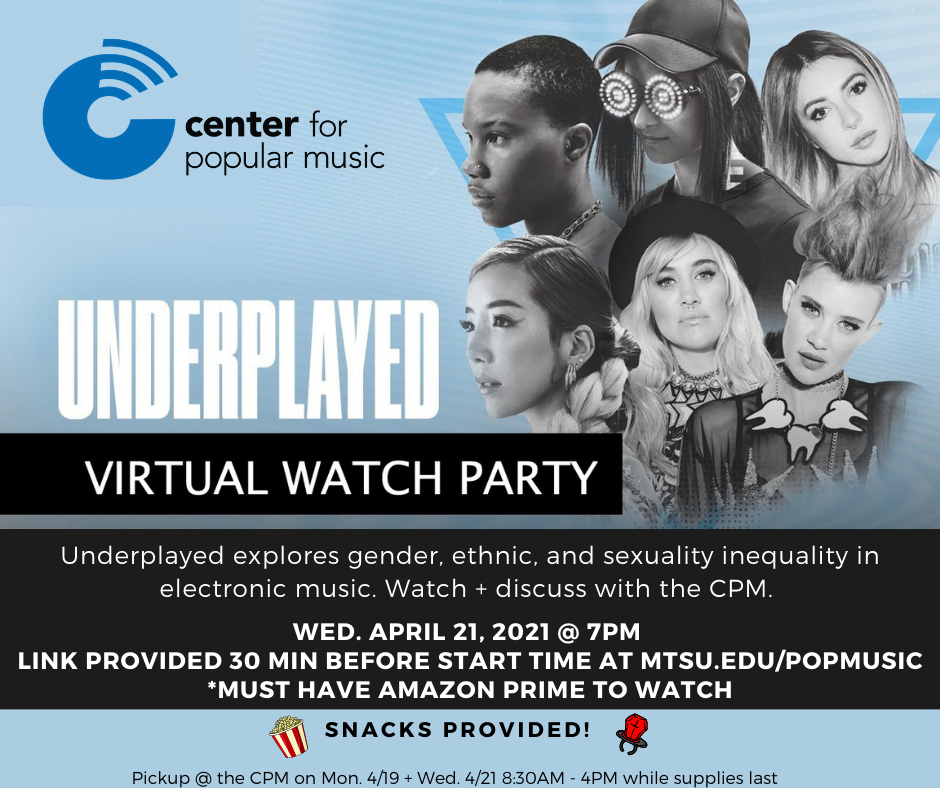 Women's Underplayed Virtual Watch Party Graphic