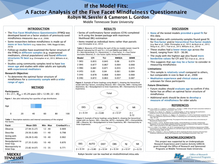 If the Model Fits: A Factor Analysis of the Five Facet Mindfulness Questionnaire