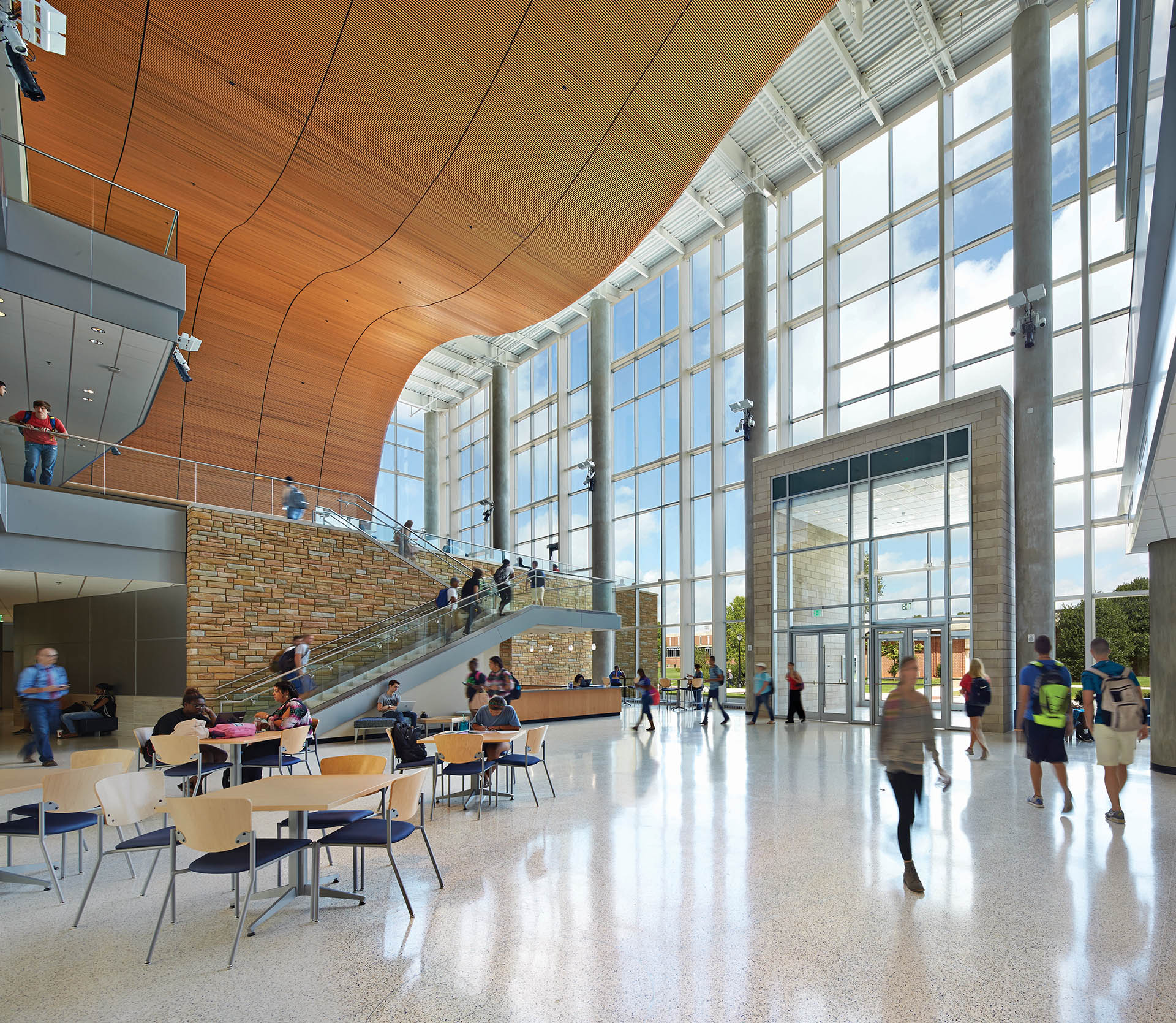 Science building interior